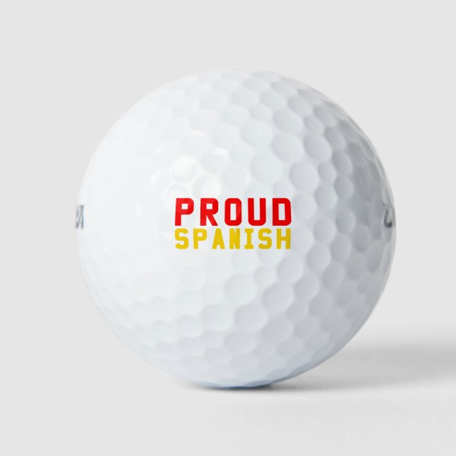 Pelotas De Golf Español orgulloso (Anverso)