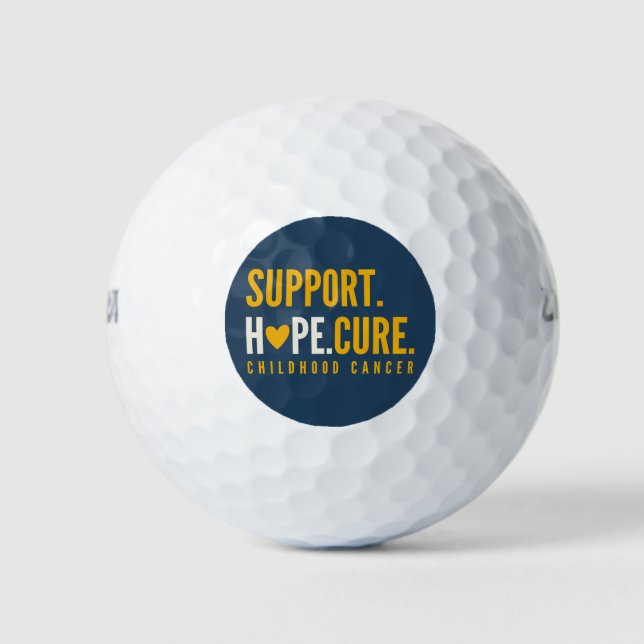 Pelotas De Golf esperanza de apoyo al cáncer infantil (Anverso)