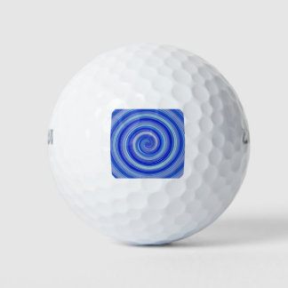 Pelotas De Golf Espiral azul y azul claro