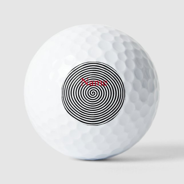 Pelotas De Golf Espiral de hipnosis redonda Thunder_Cove (Anverso)