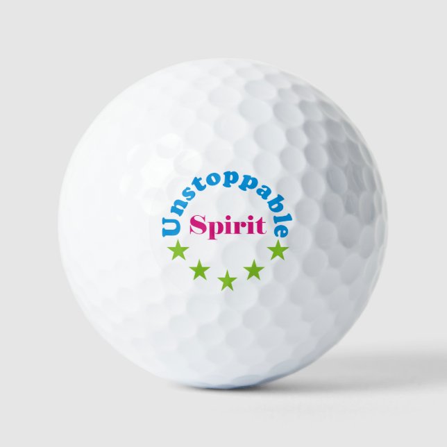 Pelotas De Golf espíritu imparable (Anverso)