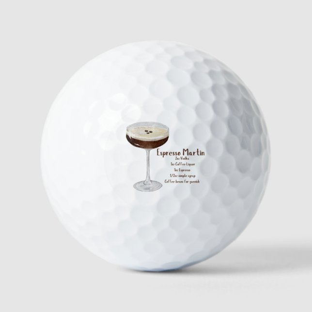 Pelotas De Golf Espresso Martini Golf Ball (Anverso)