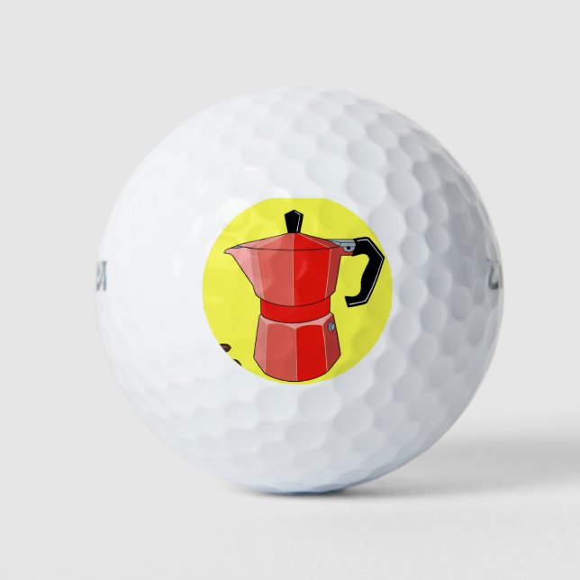 Pelotas De Golf Espresso rojo arcoiris (Anverso)