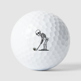 Pelotas De Golf Esqueleto de Halloween