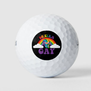 Pelotas De Golf Esqueleto Skella Mes del Orgullo Gay Arcoíris