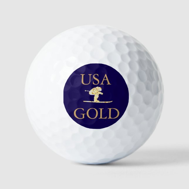 Pelotas De Golf Esquiador (Anverso)
