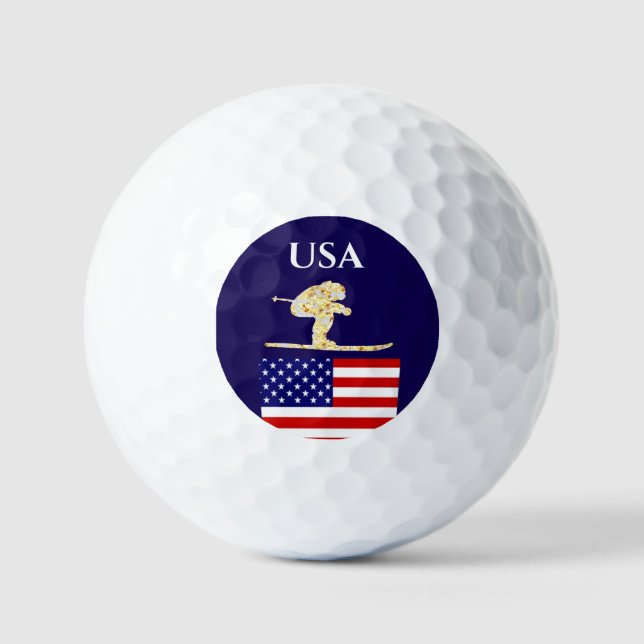 PELOTAS DE GOLF ESQUIADOR (Anverso)