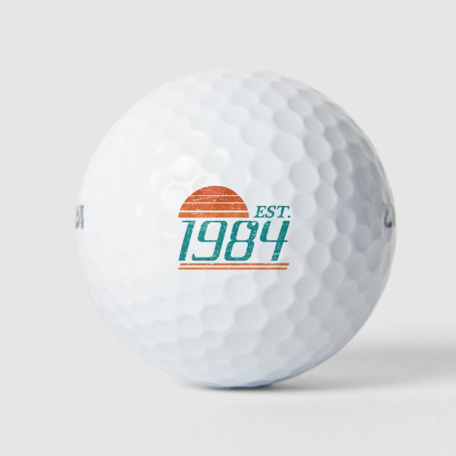 Pelotas De Golf Est. 1984 Vintage 40 años (Anverso)