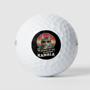 Pelotas De Golf Esta Señora de los Gatos sin Hijos Vota por Kamala