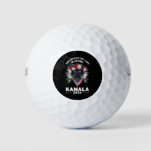 Pelotas De Golf Esta Señora Gata Sin Hijos Está Votando Kamala