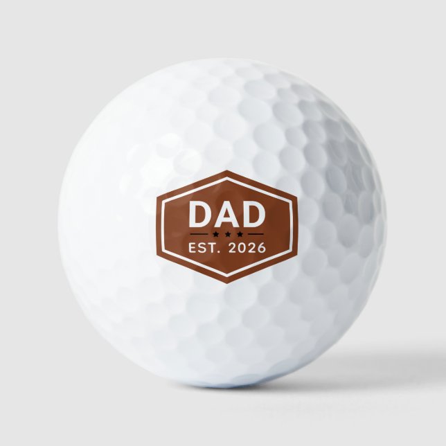 Pelotas De Golf Establecimiento de un padre moderno caqui marrón (Anverso)