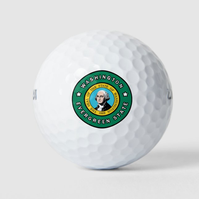 Pelotas De Golf Estado de Washington Evergreen (Anverso)