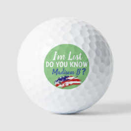 Pelotas De Golf Estados Unidos perdió a Golfer Funny