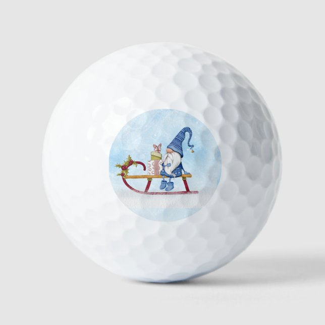 Pelotas De Golf Estaré en casa para vacaciones de Navidades (Anverso)