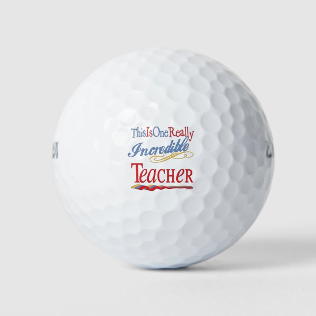 Pelotas De Golf Este Es Un Increíble Regalo Docente (Anverso)