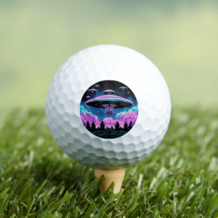 Pelotas De Golf Estética de la invasión extranjera de los OVNIS