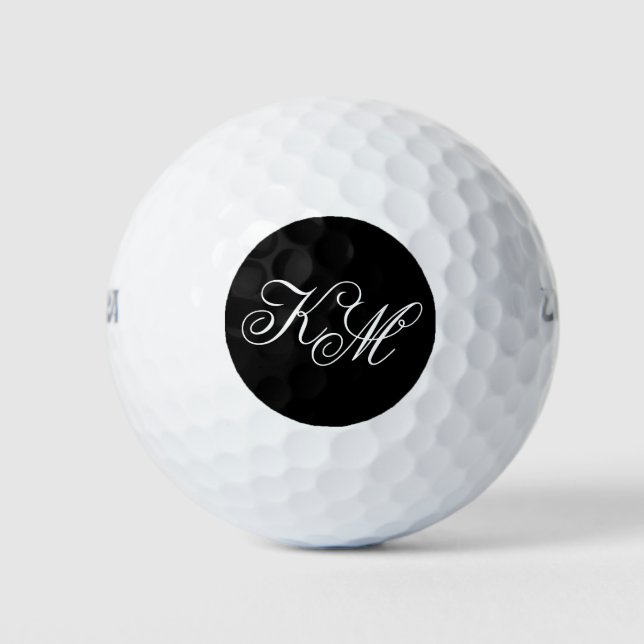 Pelotas De Golf Estilo de monograma (Anverso)