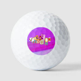 Pelotas De Golf Estilo de playa Moda Retro Vacaciones 