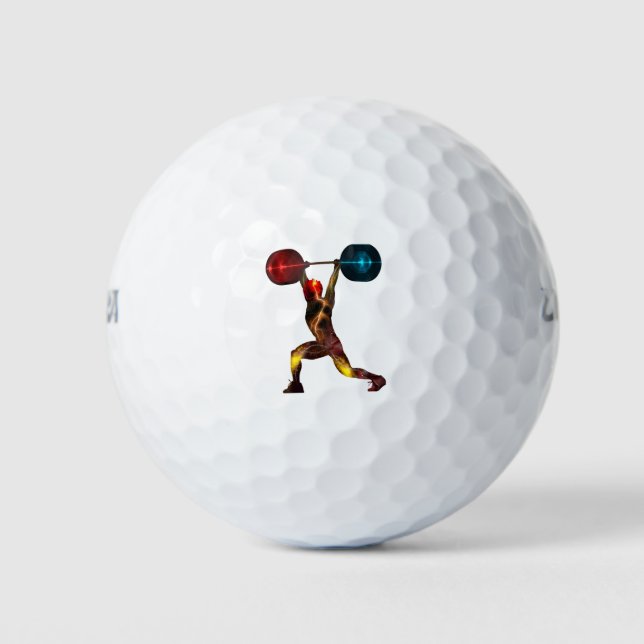 Pelotas De Golf estilo de vida saludable de halterofilia (Anverso)