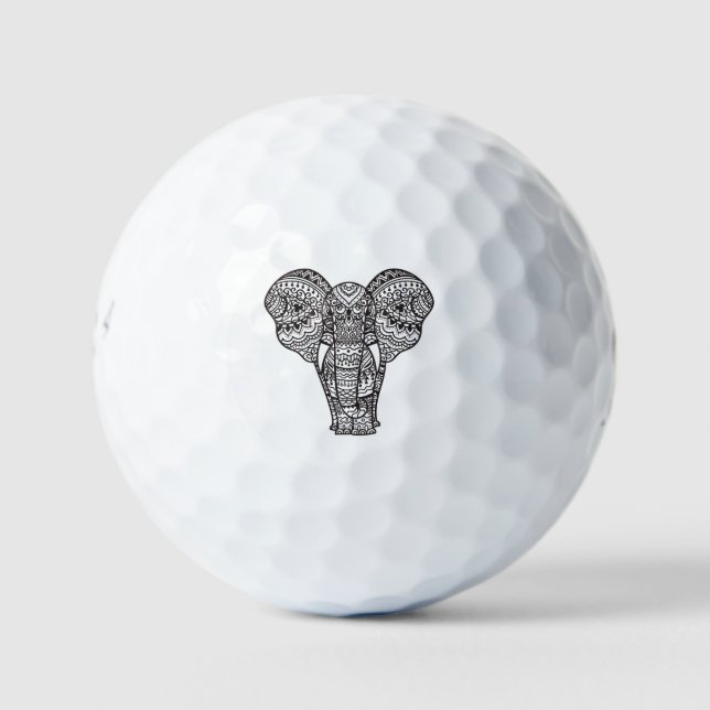 Pelotas De Golf Estilo elefante decorativo (Anverso)
