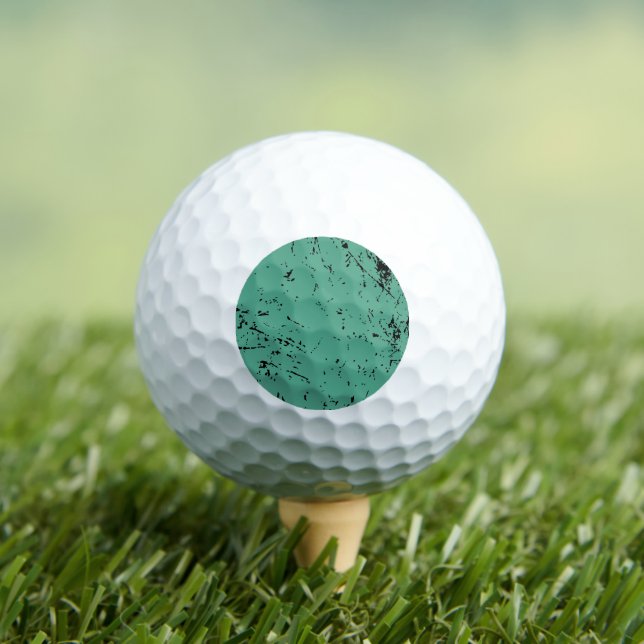 Pelotas De Golf Estilo grunge verde (Camiseta in situ)