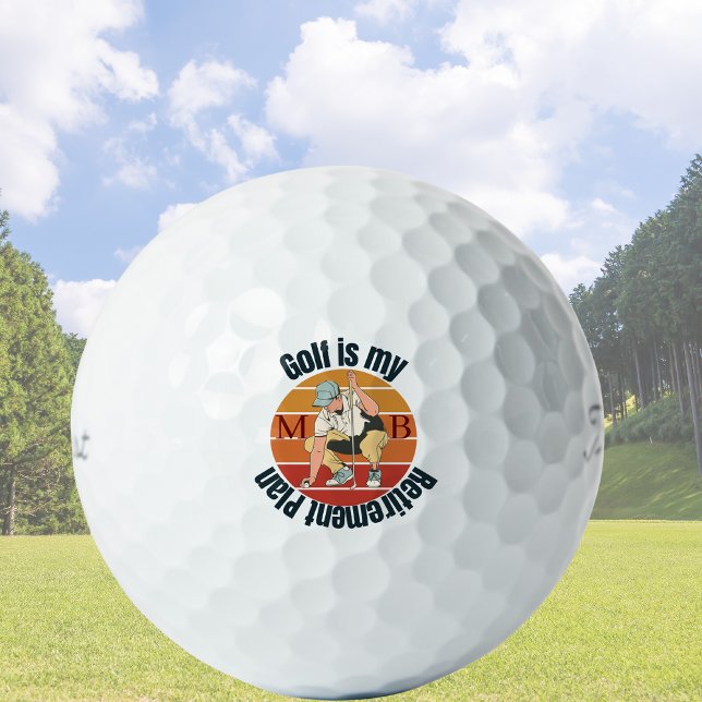 Pelotas De Golf Estilo PersonalizadoRetro"El golf es mi plan de re (Subido por el creador)