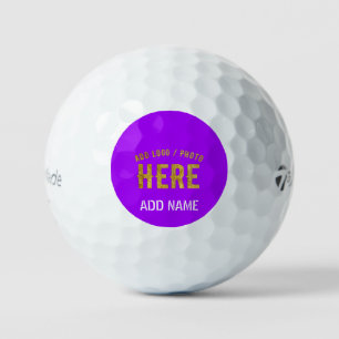 PELOTAS DE GOLF ESTILOSA MARCA MODERNA PERSONALIZADA BLANCO VIOLET