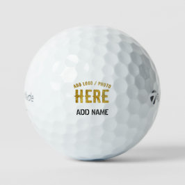 PELOTAS DE GOLF ESTILOSO MODERNO PERSONALIZABLE BLANCO MARCADO VER