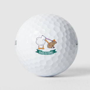 Pelotas De Golf Esto está bien Meme divertido Perro de Capibara Pe
