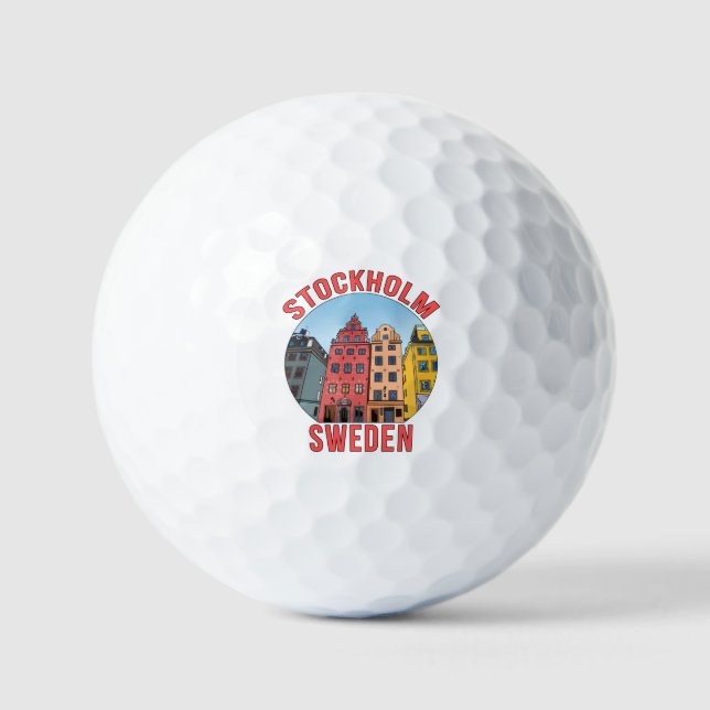 Pelotas De Golf Estocolmo Suecia (Anverso)