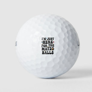 Pelotas De Golf Estoy aquí por el Hanukkah gracioso de Matzo Balls