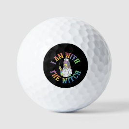 Pelotas De Golf Estoy con la bruja - Halloween espeluznante y míst