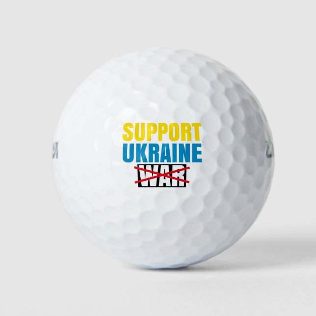 Pelotas De Golf Estoy Con Ucrania, Apoyamos A Ucrania (Anverso)