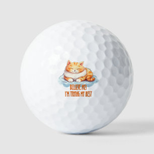 Pelotas De Golf Estoy probando mi mejor gato Naranja.