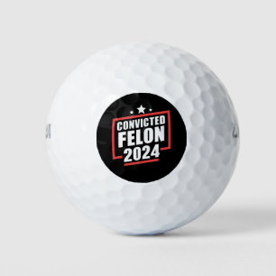 Pelotas De Golf Estoy votando al condenado Felon 2024 Trump