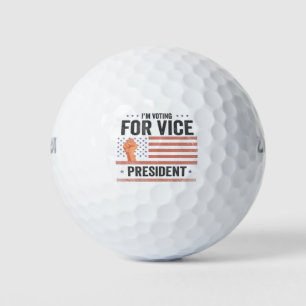 Pelotas De Golf Estoy votando por el regalo de la elección del vic
