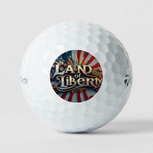 Pelotas De Golf "Estrella brillante de la libertad"