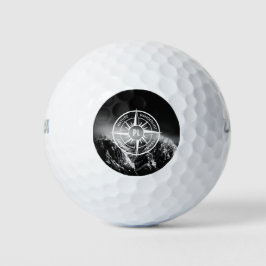 Pelotas De Golf Estrella de brújula emblema monopólico montañas dr