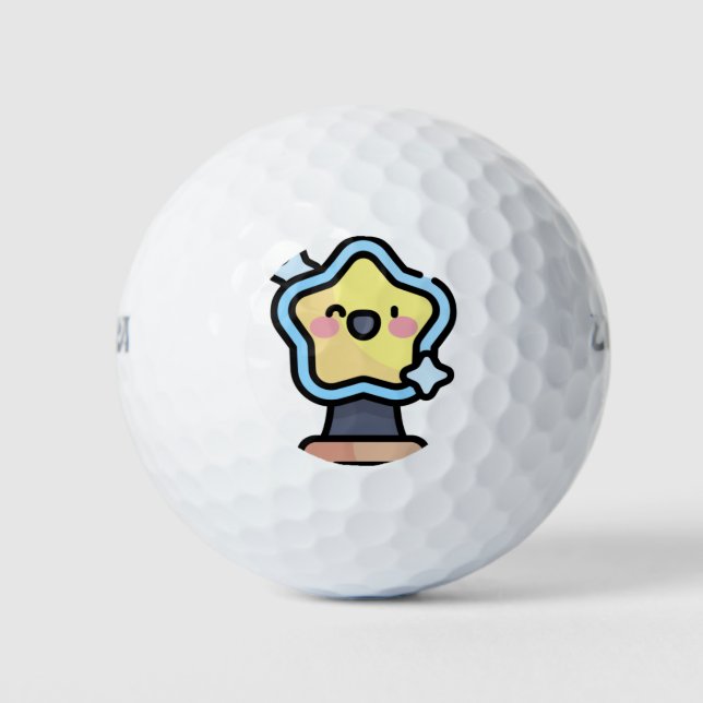 Pelotas De Golf estrella de navidades (Anverso)