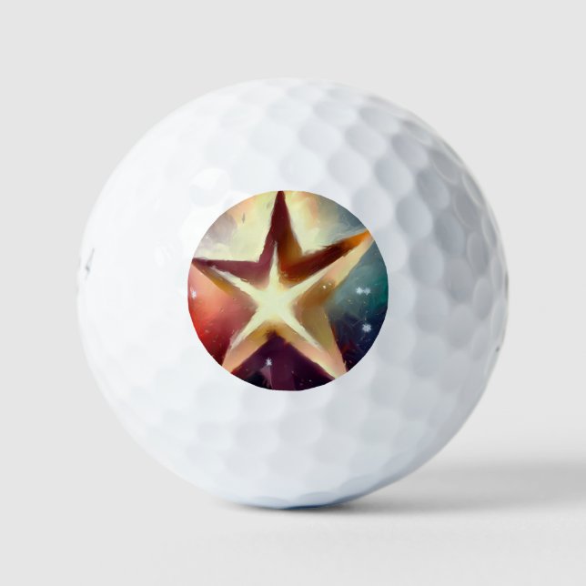 Pelotas De Golf Estrella de navidades (4) (Anverso)
