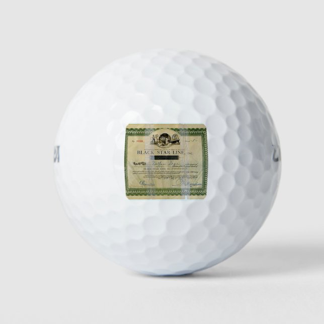 Pelotas De Golf Estrella negra (Anverso)