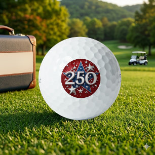 Pelotas De Golf Estrellas Patrióticas Patrimonio Americano 250 Ind
