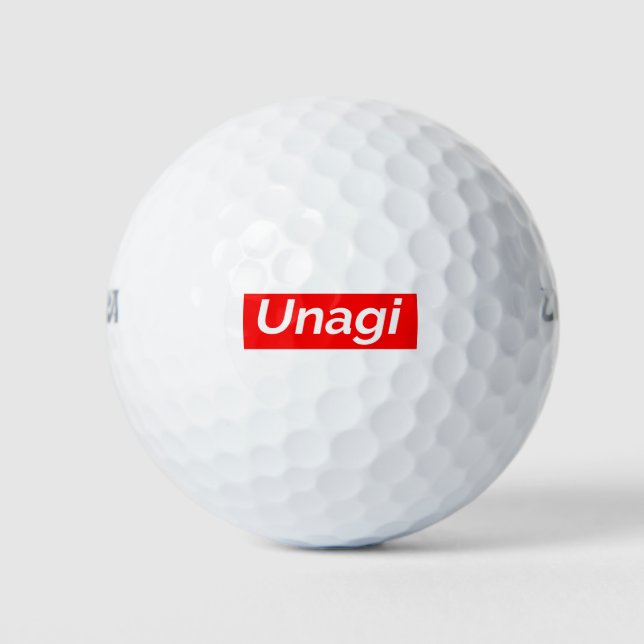 Pelotas De Golf Etiqueta Unagi (Anverso)