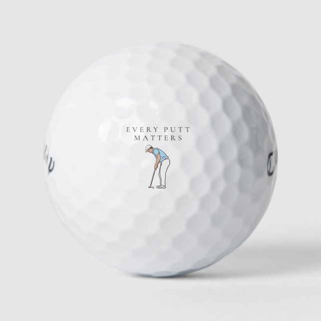 Pelotas De Golf 'Every Putt Matters' Motivational Mindset Gift  (Anverso)