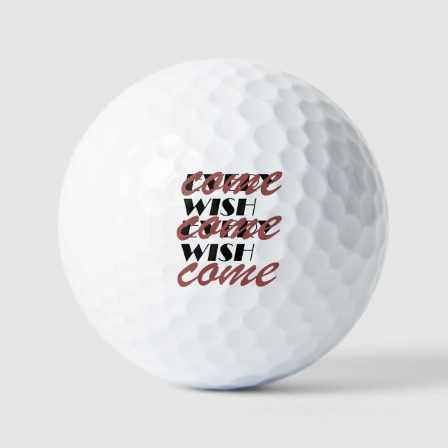 PELOTAS DE GOLF EVERY WISH COME  (Anverso)