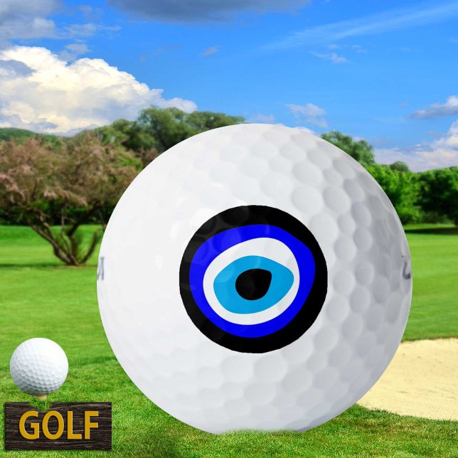 Pelotas De Golf Evil Eye Talisman y Arabic Amulet / Golf Ball (Subido por el creador)