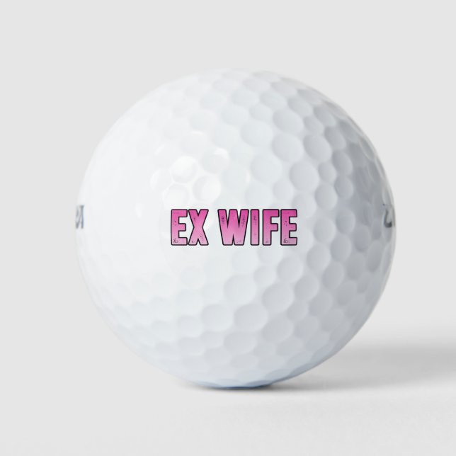 Pelotas De Golf ex esposa ex marido (Anverso)