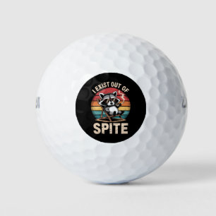 Pelotas De Golf Existo De La Graciosa Vintage Raccoon