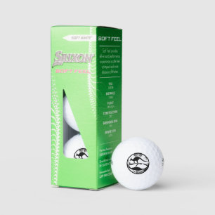 Pelotas De Golf Explorador australiano en grunge