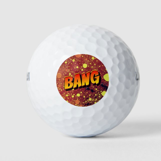 Pelotas De Golf Explosión de arte pop cómico: Big Bang (Anverso)